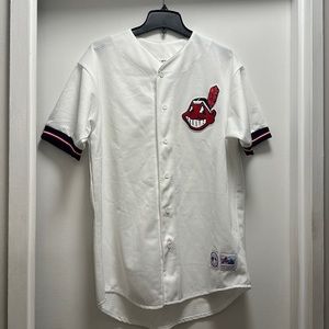 RARE Cleveland Indians baseball jersey size large